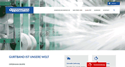 Desktop Screenshot of oppermann-bandweberei.de